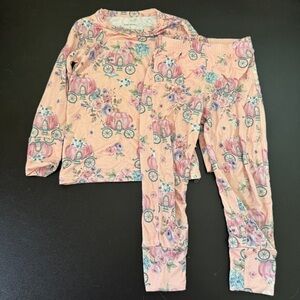 Posh Peanut pumpkin carriage Pajama Set with Vintage Charm 2t